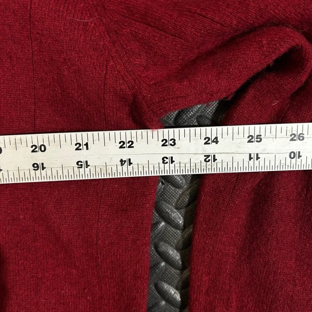 Apt.9‎ Red V-Neck Long Sleeve Pullover Cashmere Sweater Men's Size XL